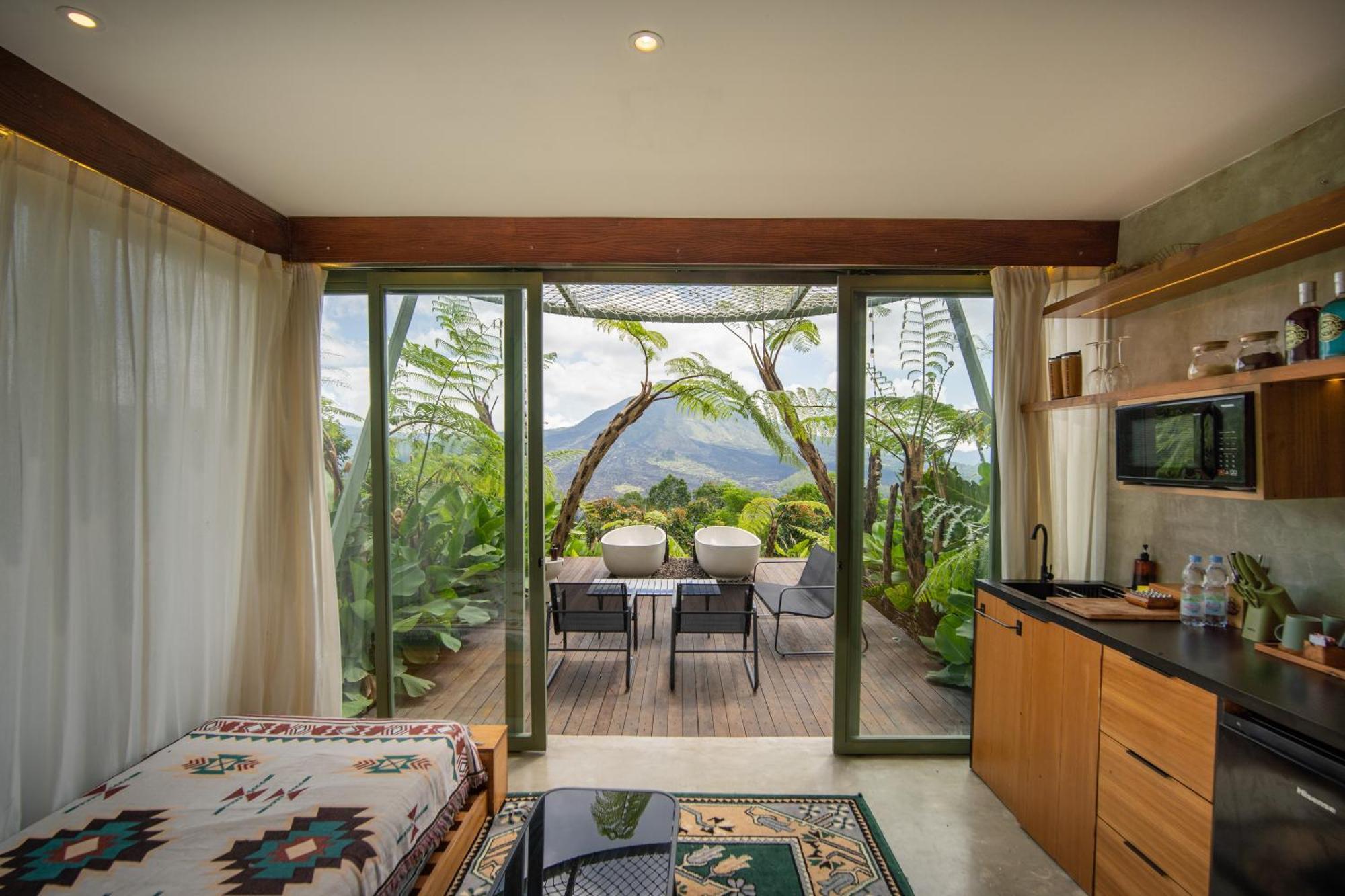 Black Wood Cabin Kintamani Exterior foto